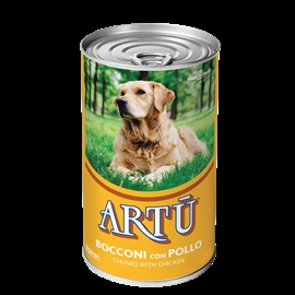 Moustache Dåsemad til hund med kylling